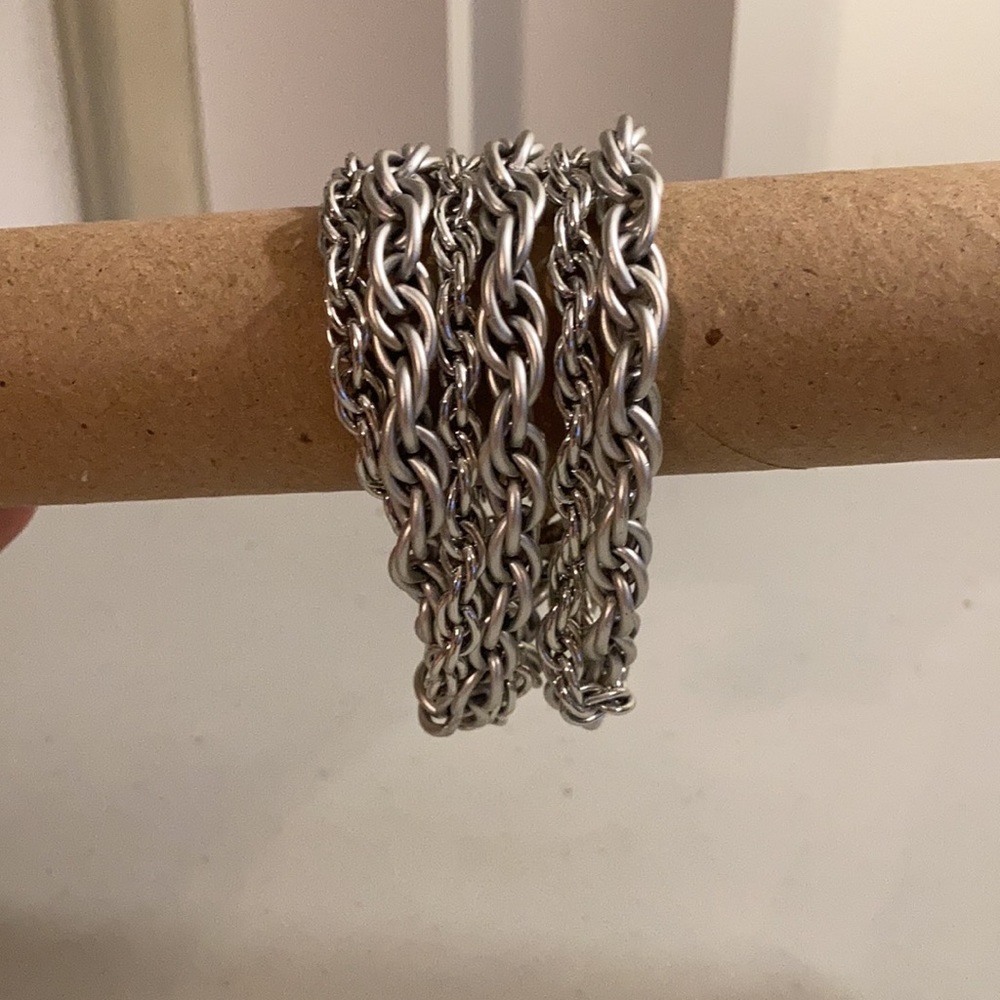 Lisner Silver Multi Chain Bracelet - image 7